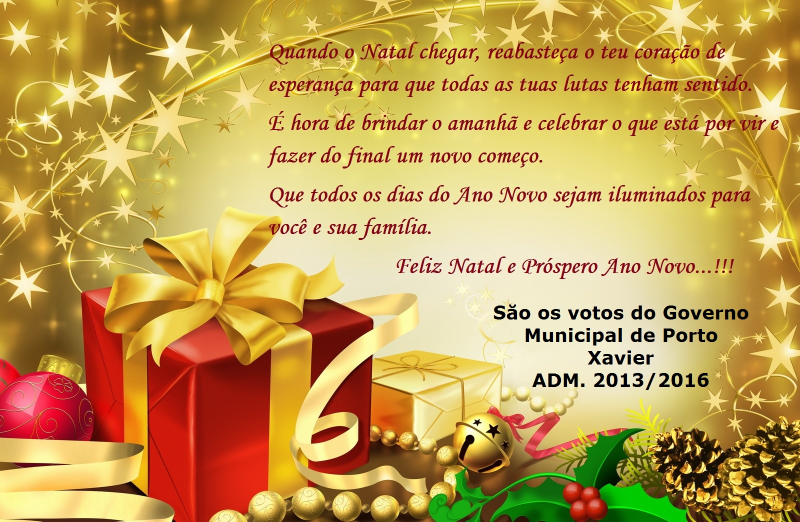 Feliz Natal e Próspero Ano Novo